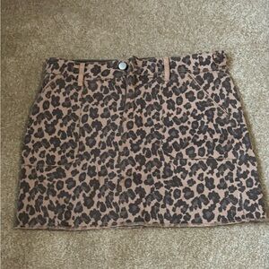 Leopard print Mini Skirt Versona